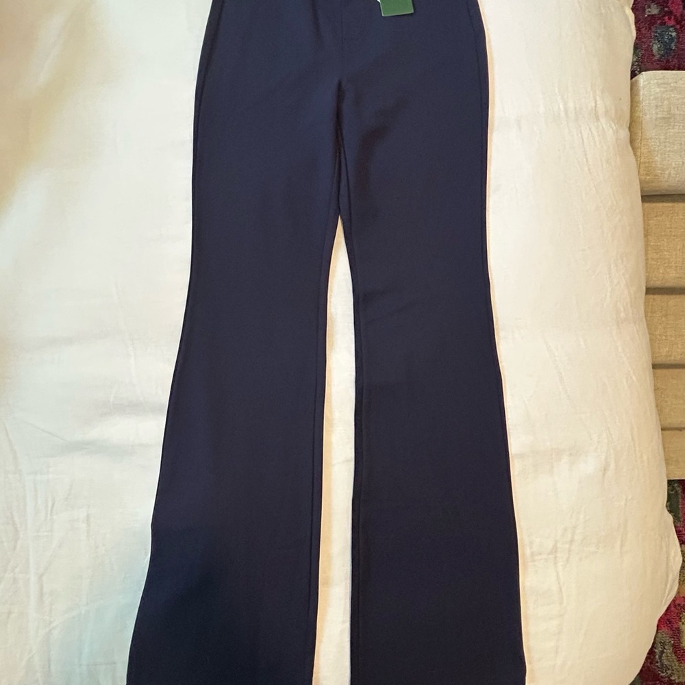 Halara Navy Blue High-Rise Flare Pants (M Tall)